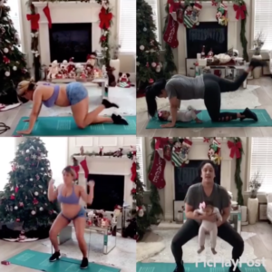 Fit Mom Natalie Nunn working out with baby journey 
